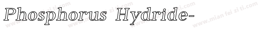 Phosphorus Hydride字体转换